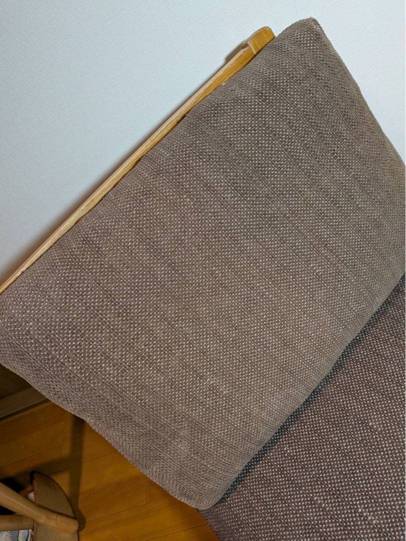 ■送料込■無印リビングでもダイニングでもつかえるソファチェア オーク 椅子ベンチ