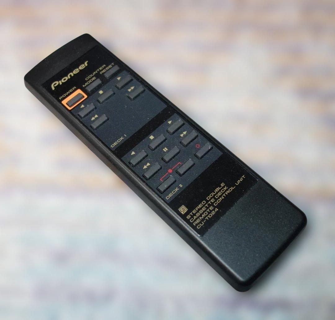 【動作品】パイオニア T-W01AR カセットデッキ【リモコン取説付】