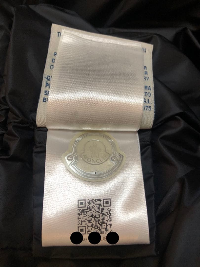 モンクレール　エルミンヌ BLACK 0 サイズ　フード欠品