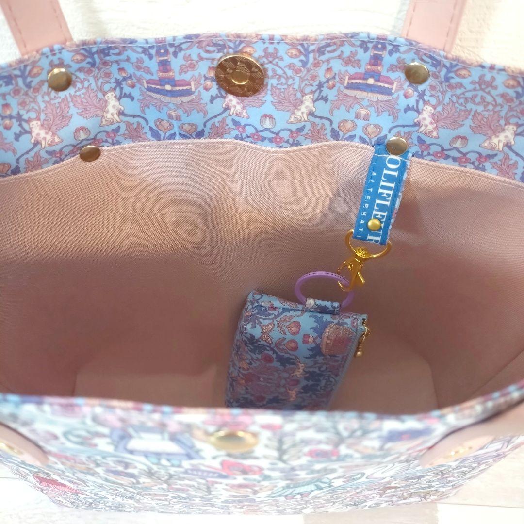 専用☆サテン生地バッグ＋ミニポーチ＆ズレてるかも？ポーチ☆ジョリーフルール