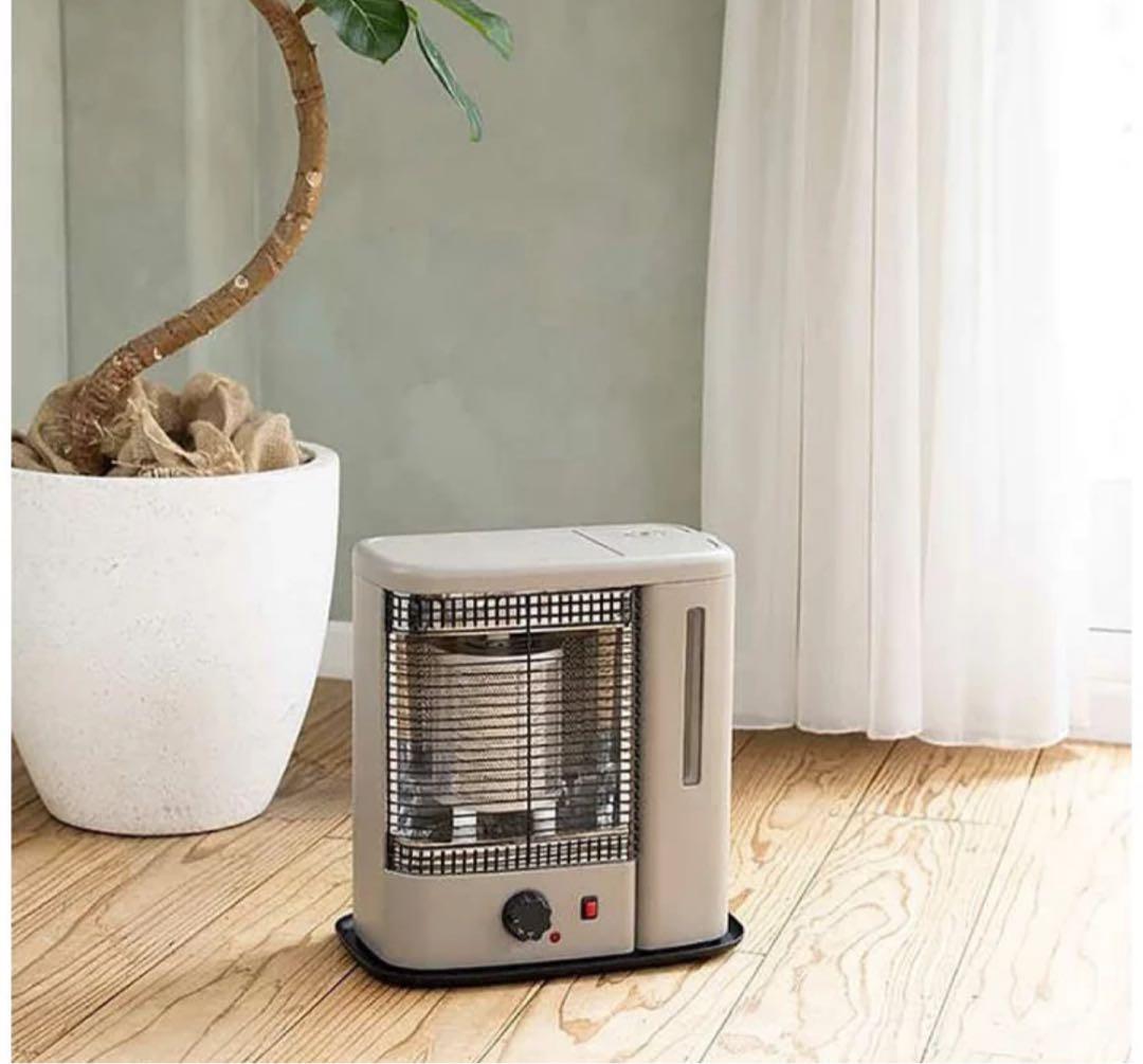 QUADS　スチーム加湿機能付電気ストーブ ベージュ QS213-BG 新品