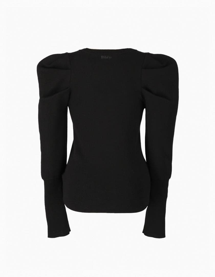 左近鈴乃さん　Bibiy. ビビィ　EFFIE PUFF KNIT ブラック