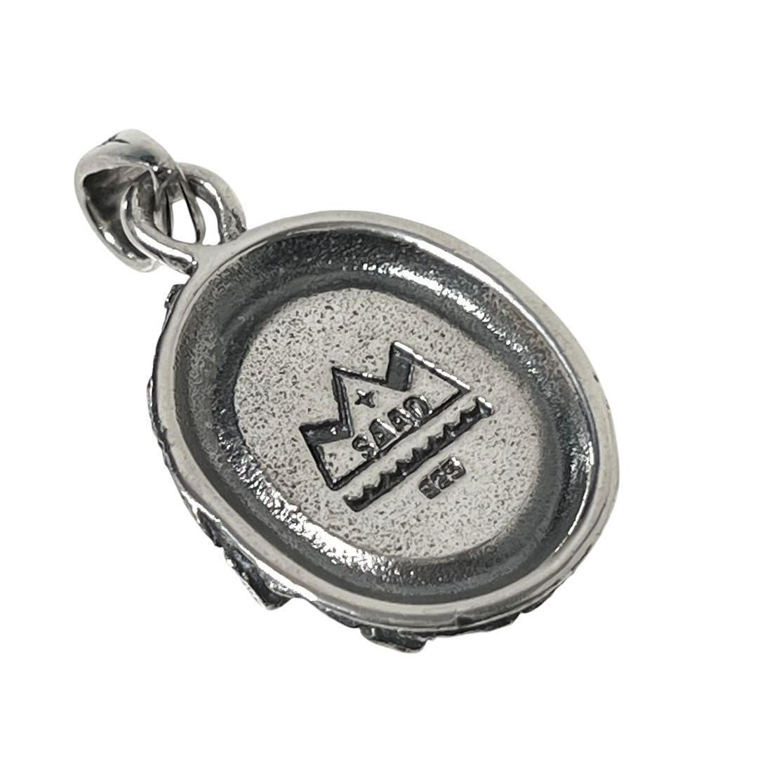 SAAD サード ターコイズ ストーン フェザー ペンダント シルバー925