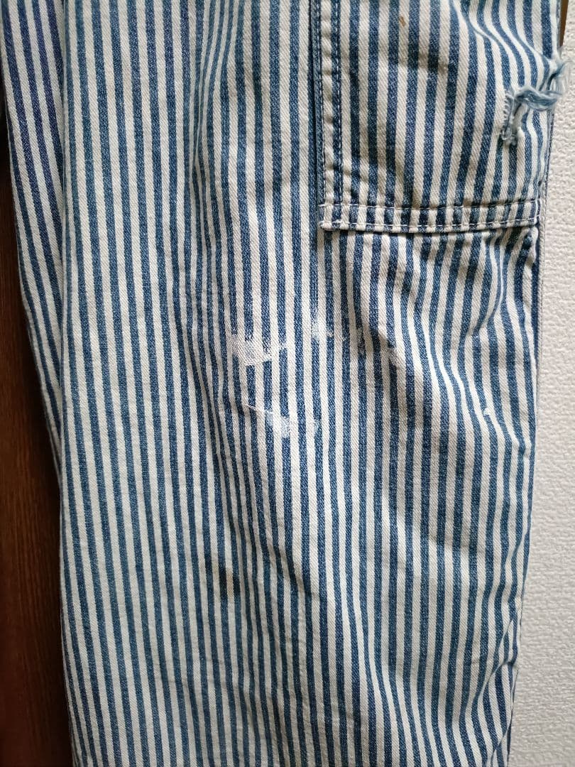 50s-60s BURLINGTON  ヒッコリー エプロンオーバーオール