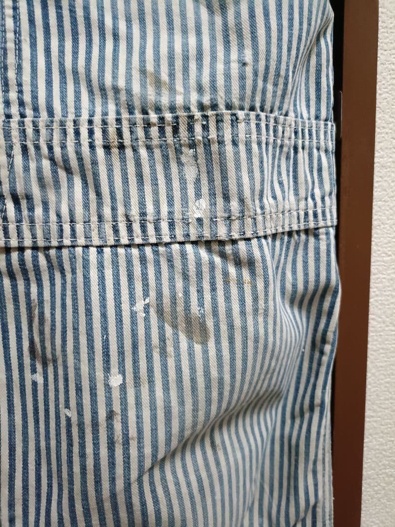 50s-60s BURLINGTON  ヒッコリー エプロンオーバーオール