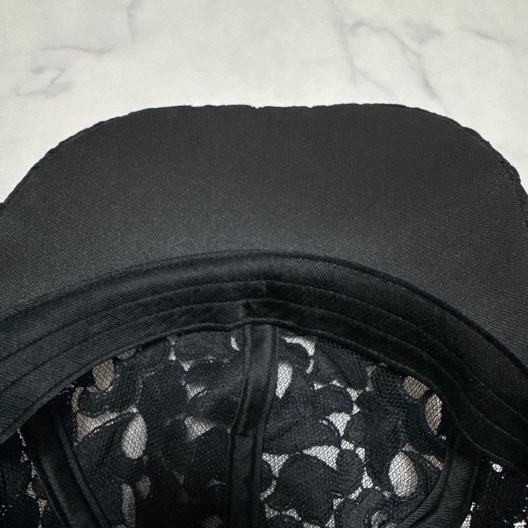 エントワフェイン　オリビア　キャップ　ブラック　レース　リボン