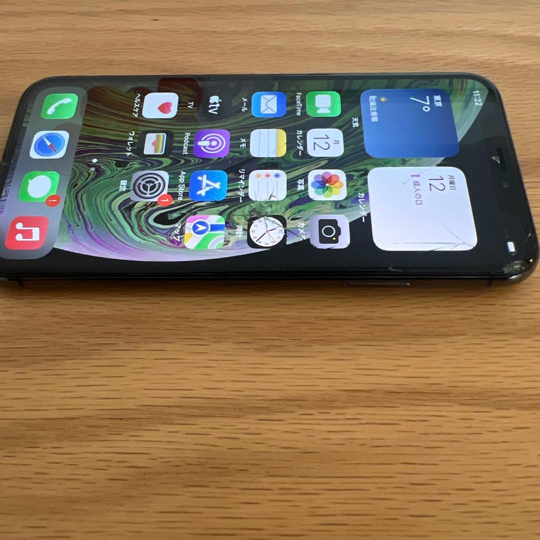 【ジャンク品】iPhoneXS 256G 画面割れ　SIMロック解除済