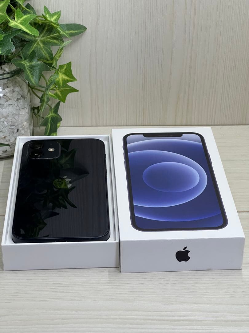 ✅【美品】【100％】⭐️iPhone 12 ブラック 128GB❣️SIMフリー