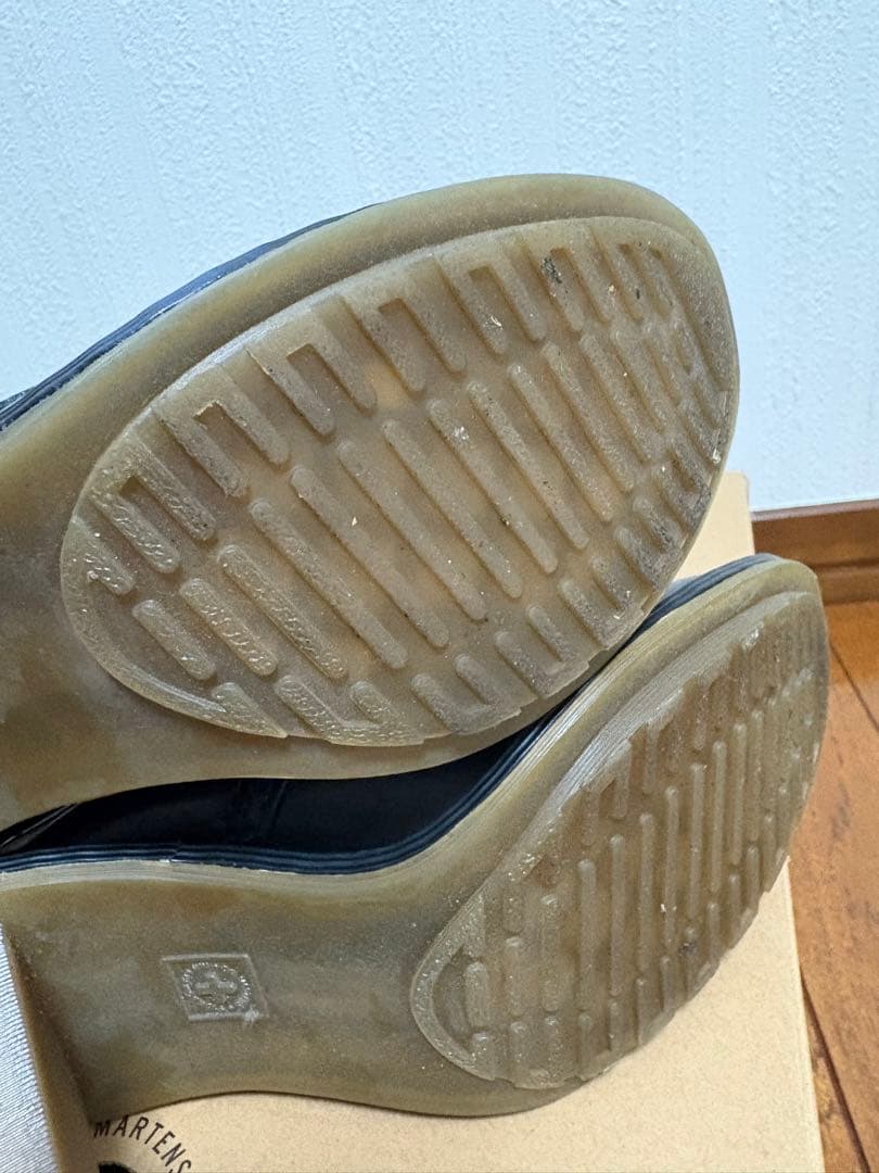 ドクターマーチン　サイドジップ　ブラック　UK4 23cm リボン　sadie