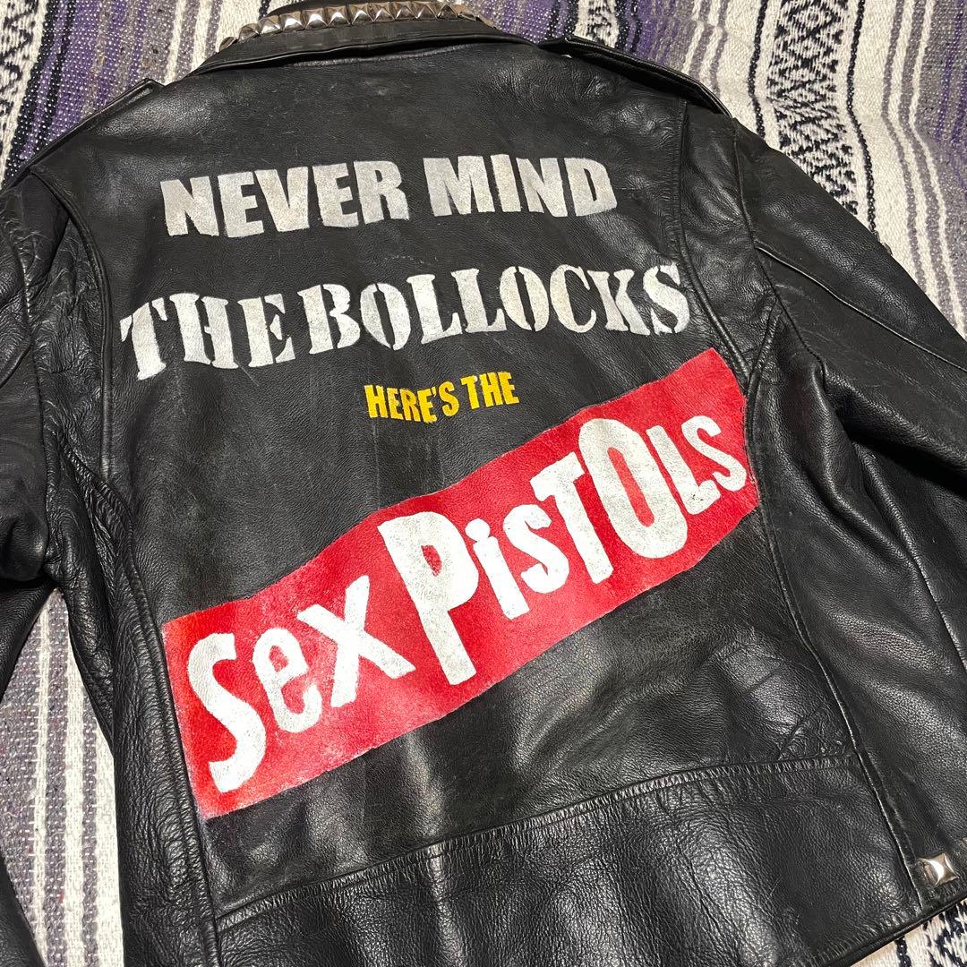 【一点もの!!】Sex Pistols ハンドペイント スタッズ 鋲ジャン
