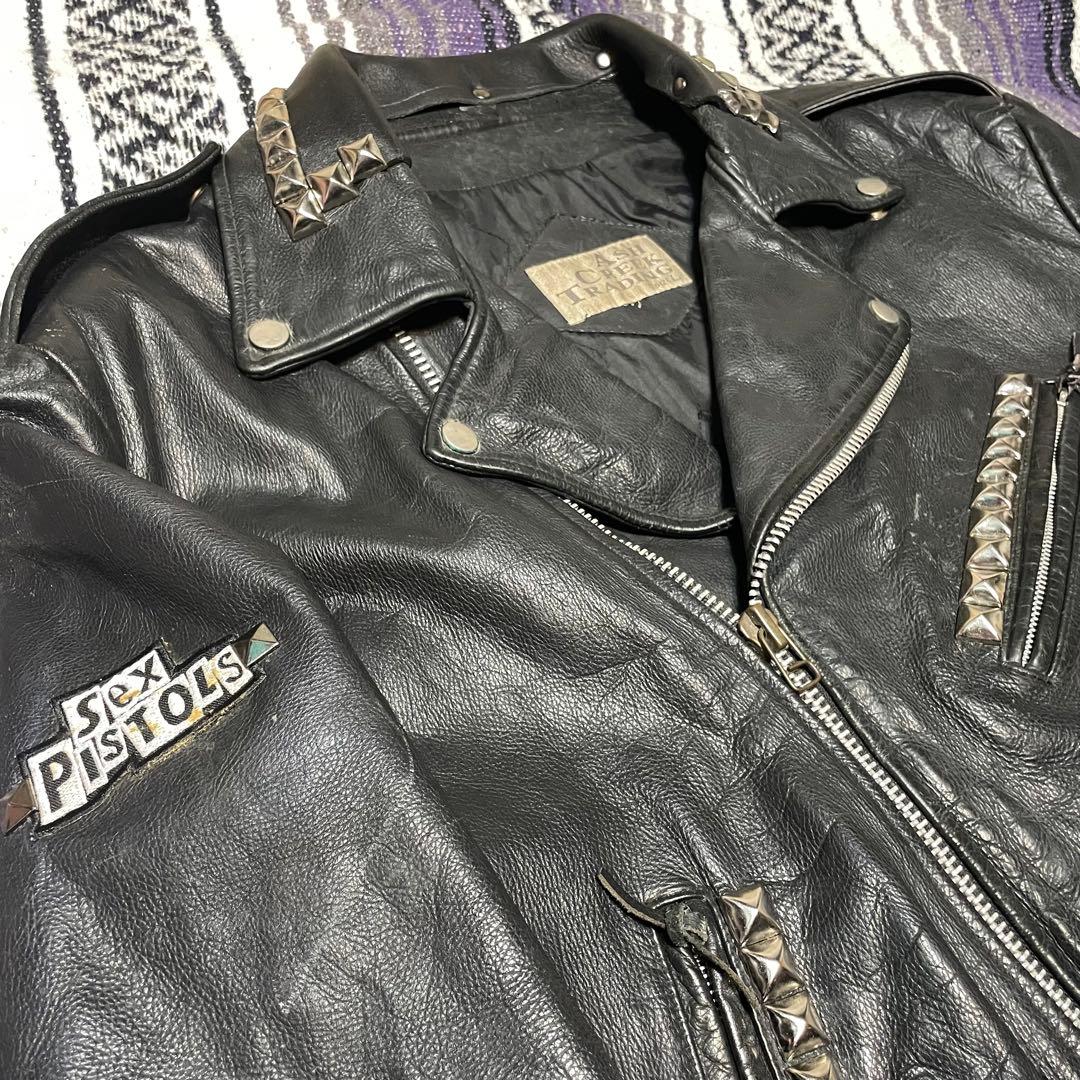 【一点もの!!】Sex Pistols ハンドペイント スタッズ 鋲ジャン