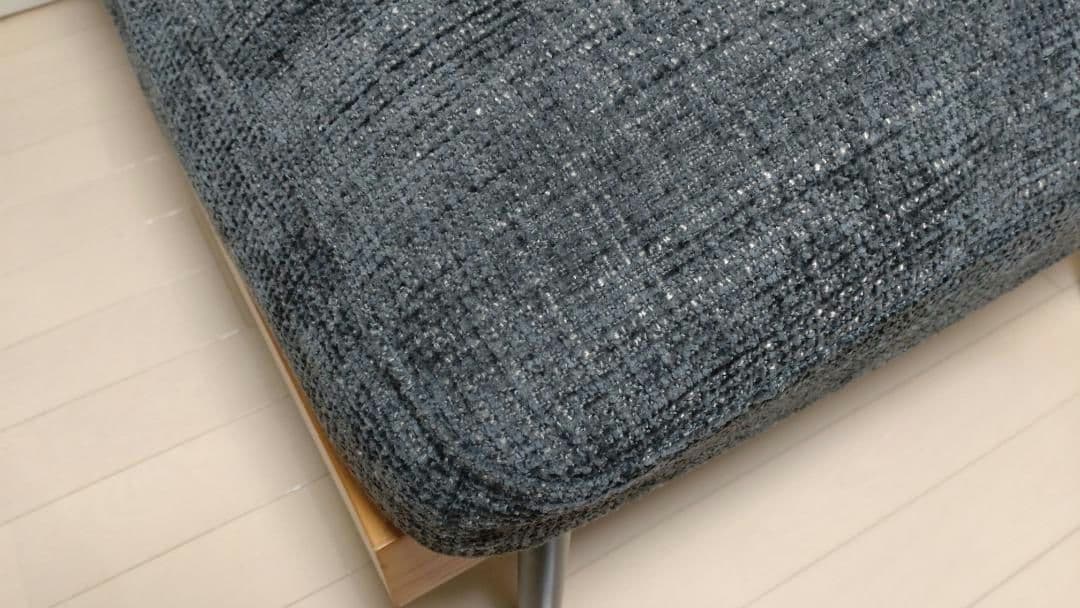 FINE KAGU 1人掛けソファ delos（アームレス） ダークグレー