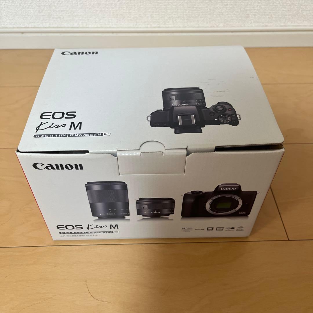 Canon EOS Kiss M ホワイト レンズ2本付き
