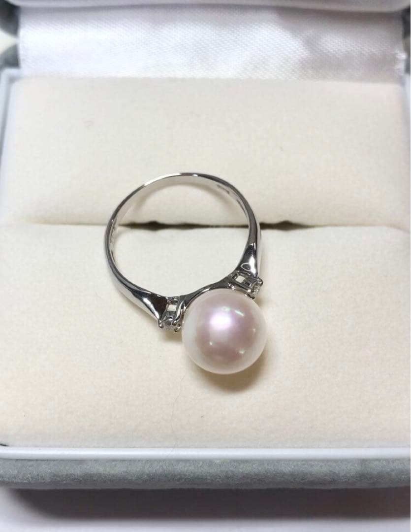プラチナ 900 　あこや(アコヤ) ダイヤモンド　リング