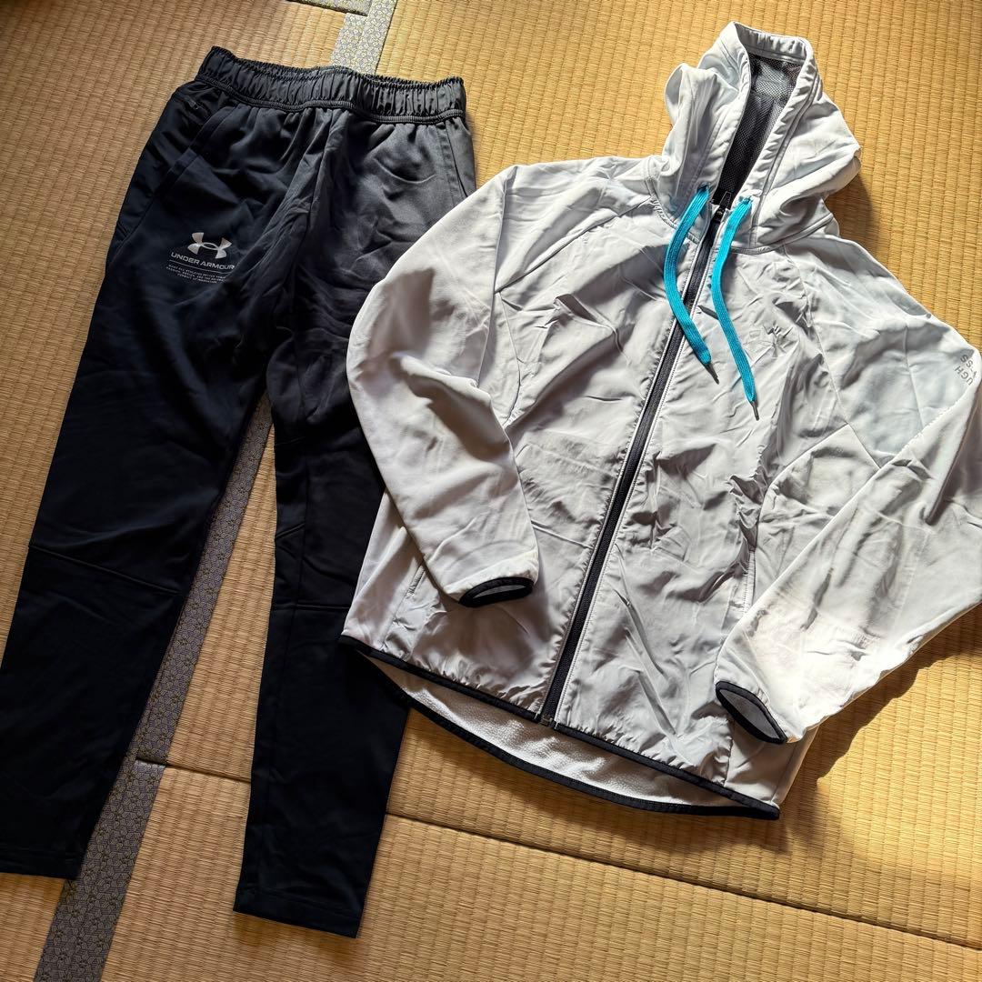 アンダーアーマー ジャージ セットアップ 上下 サイズMD 裏起毛 冬用