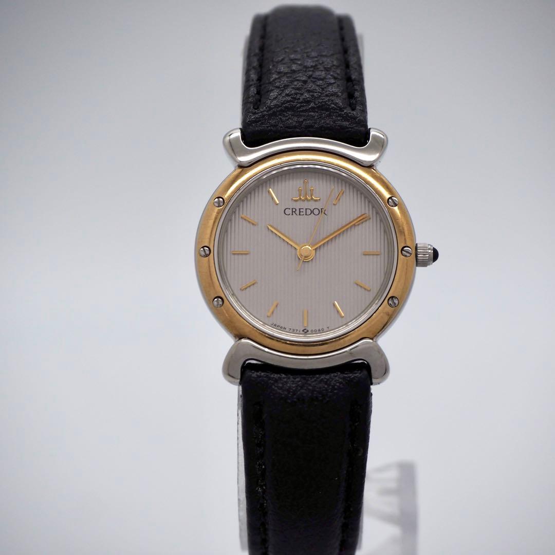 専用167 稼働 SEIKO 時計　CREDOR 18K 保証書付き レディース