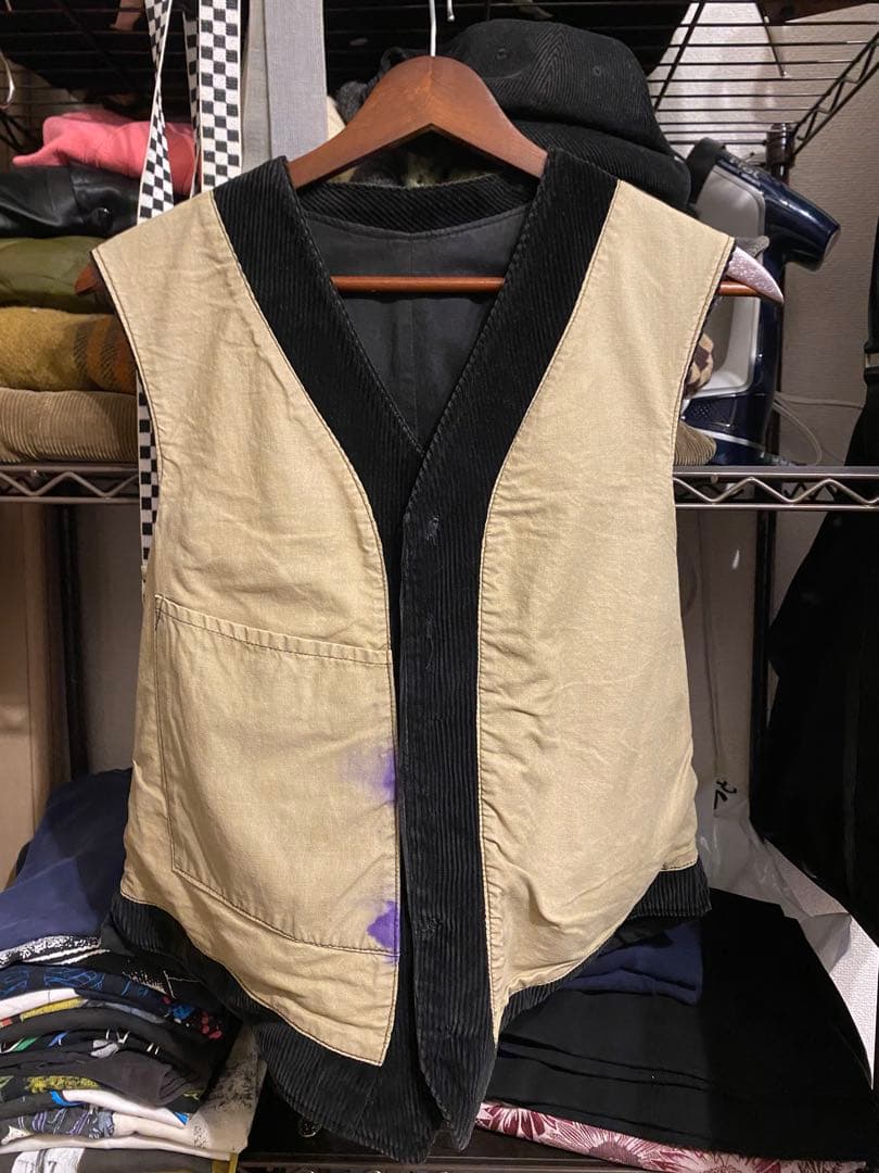 1930〜1940's Euro Corduroy×Moleskin Vest