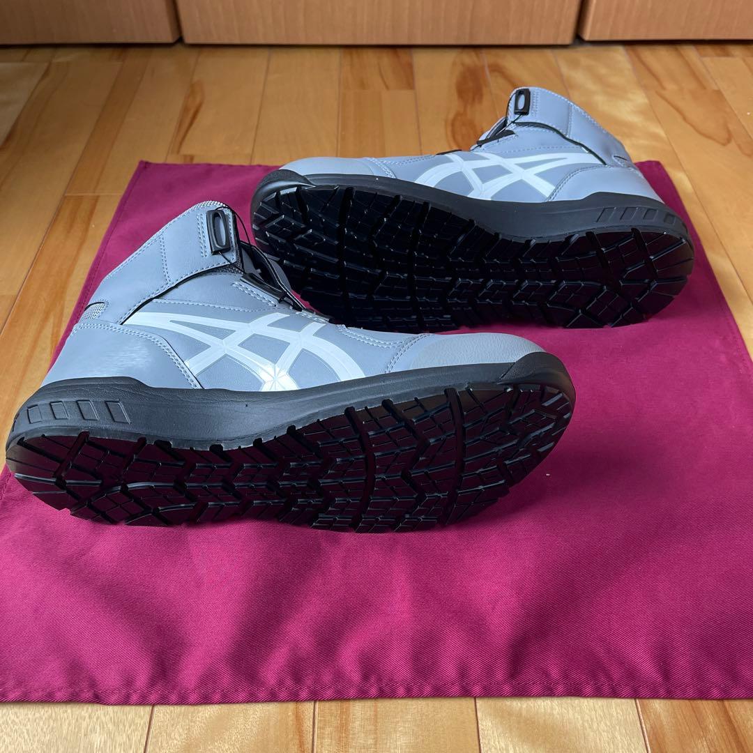 asics アシックス BOA ハイカット 安全靴 グレー 26cm