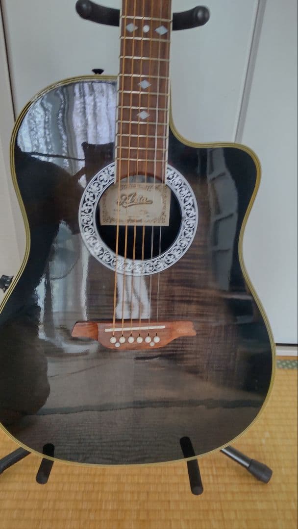 Aria amb35 エレアコギター ブラック