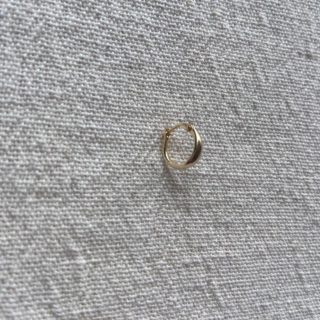 ete⭐︎ フープピアス片耳⭐︎K10イエローゴールド