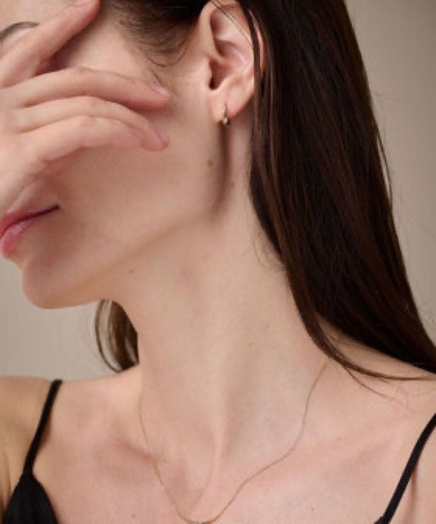 ete⭐︎ フープピアス片耳⭐︎K10イエローゴールド