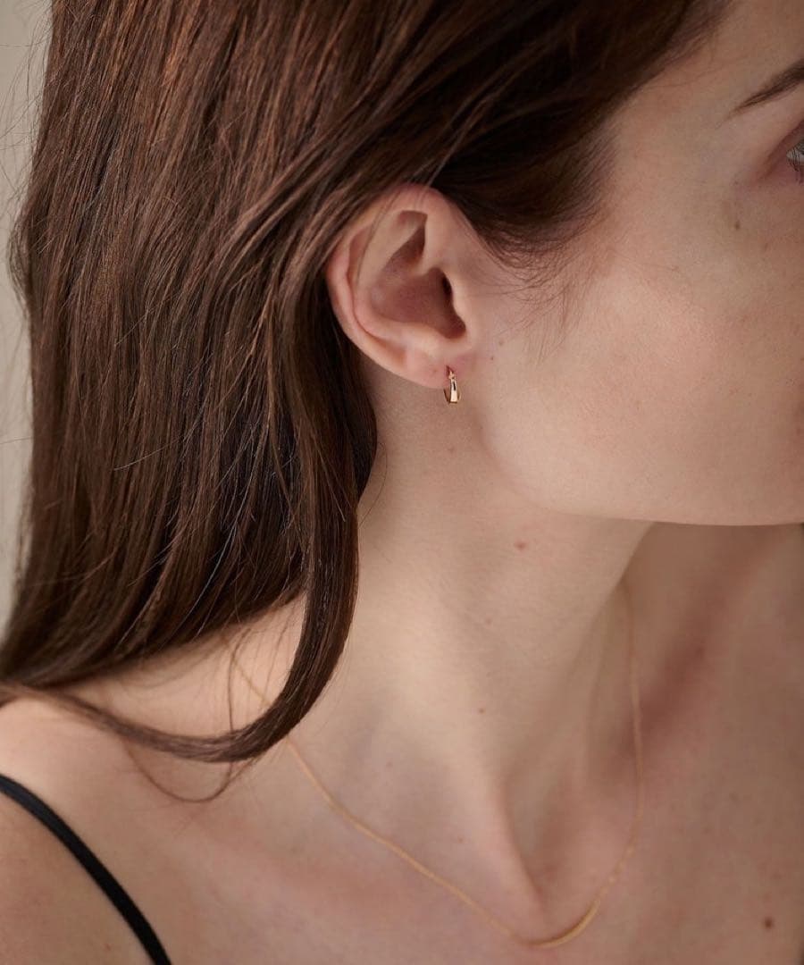 ete⭐︎ フープピアス片耳⭐︎K10イエローゴールド