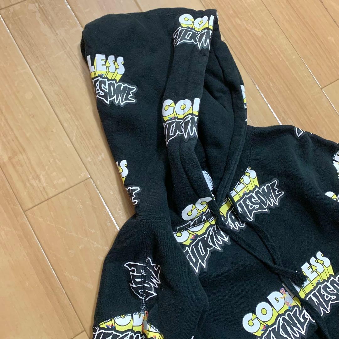 FUCKING AWESOME GOD BLESS 総柄 フーディー