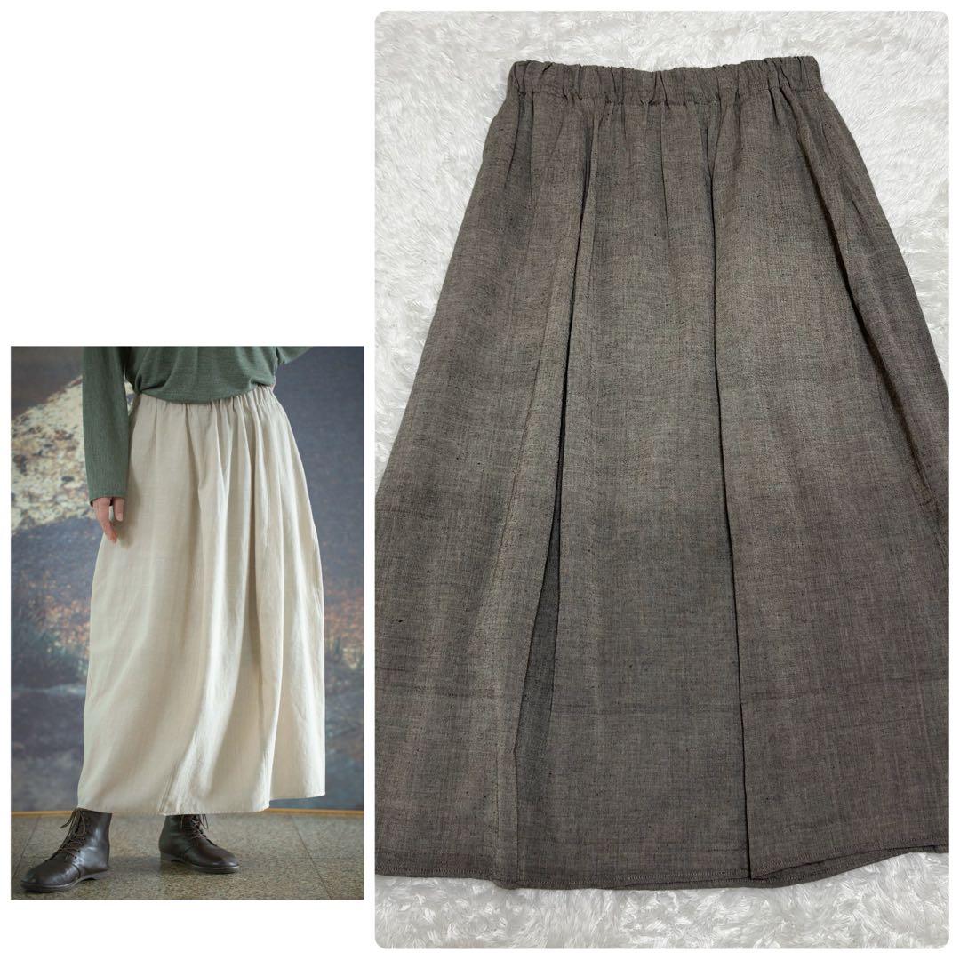 2025年　ヨーガンレール　コットン手織厚手のスカート バルーンスカート