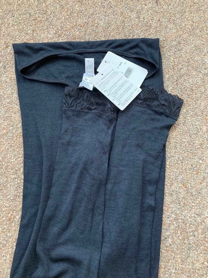 HANROハンロシルクウールレギンスS ブラック