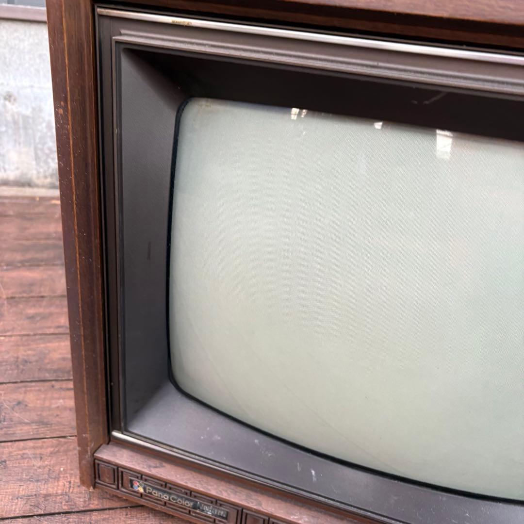 昭和レトロ ナショナル ブラウン管テレビ TH18-E38 1976年製ジャンク