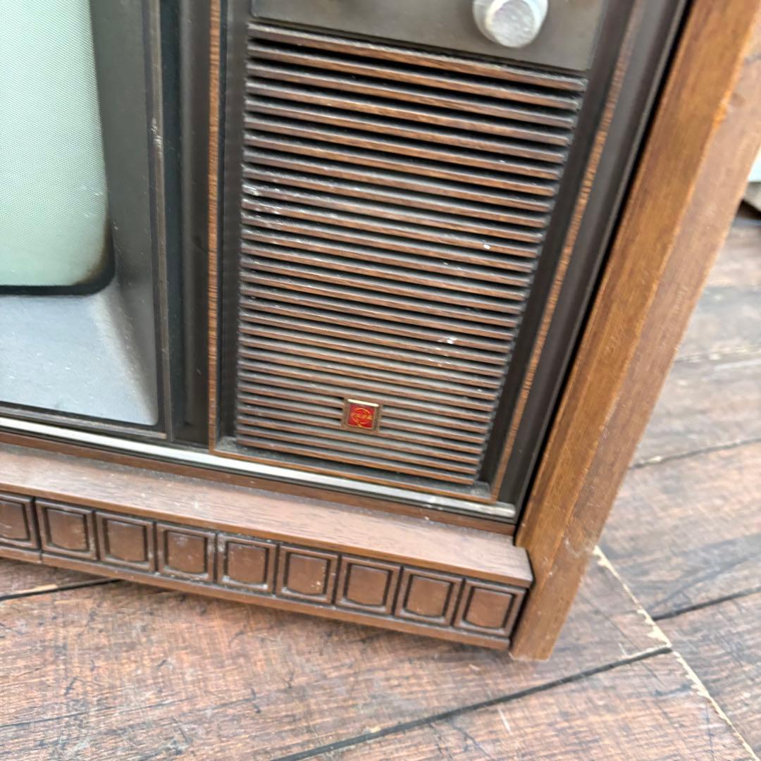 昭和レトロ ナショナル ブラウン管テレビ TH18-E38 1976年製ジャンク