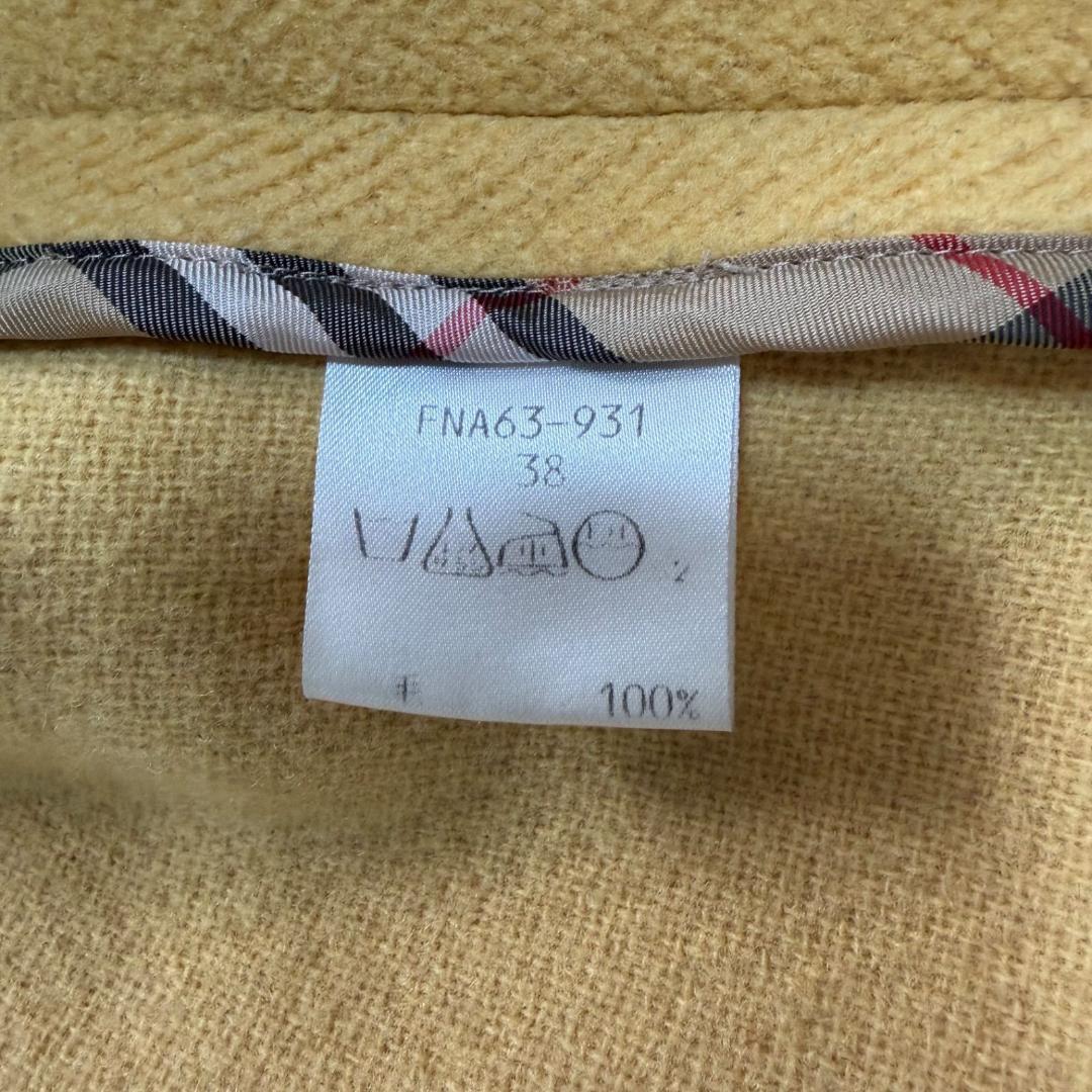 17091✨BURBERRYS ヘリンボーン ノバチェック ダッフルコート 黄