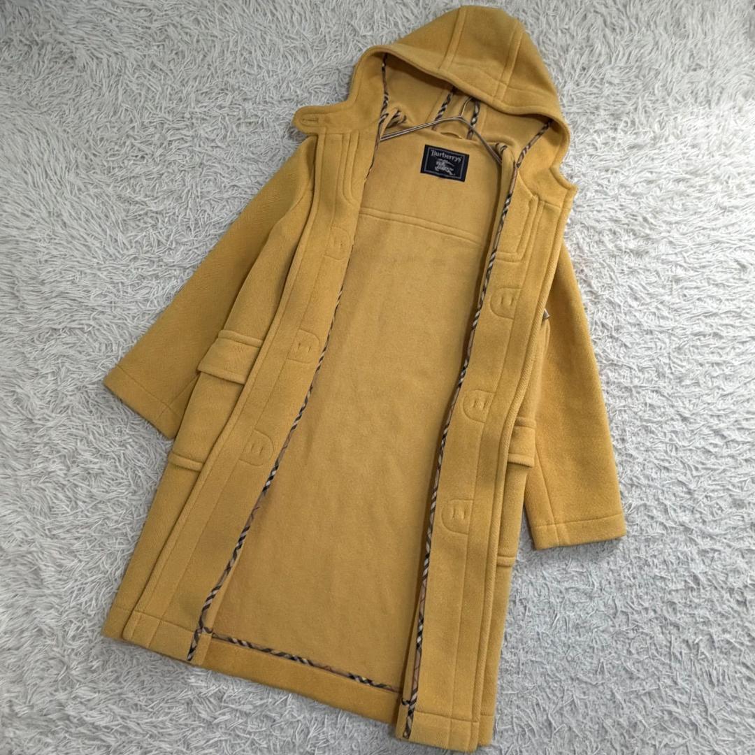 17091✨BURBERRYS ヘリンボーン ノバチェック ダッフルコート 黄