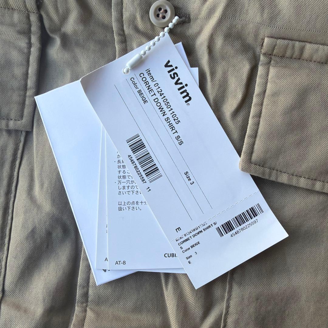 トップス VISVIM CORNET DOWN SHIRT 0124105011025