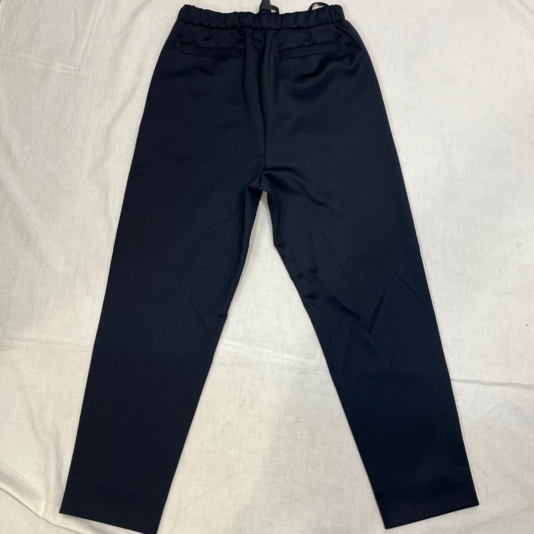 パンツスーツ スーツセレクト セットアップ ノーカラージャケット 新品 濃紺 S
