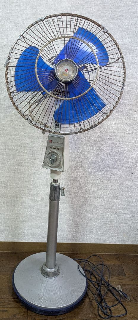 ナショナル F-35VH 大型扇風機 青色 スタンド型扇風機 3枚羽根