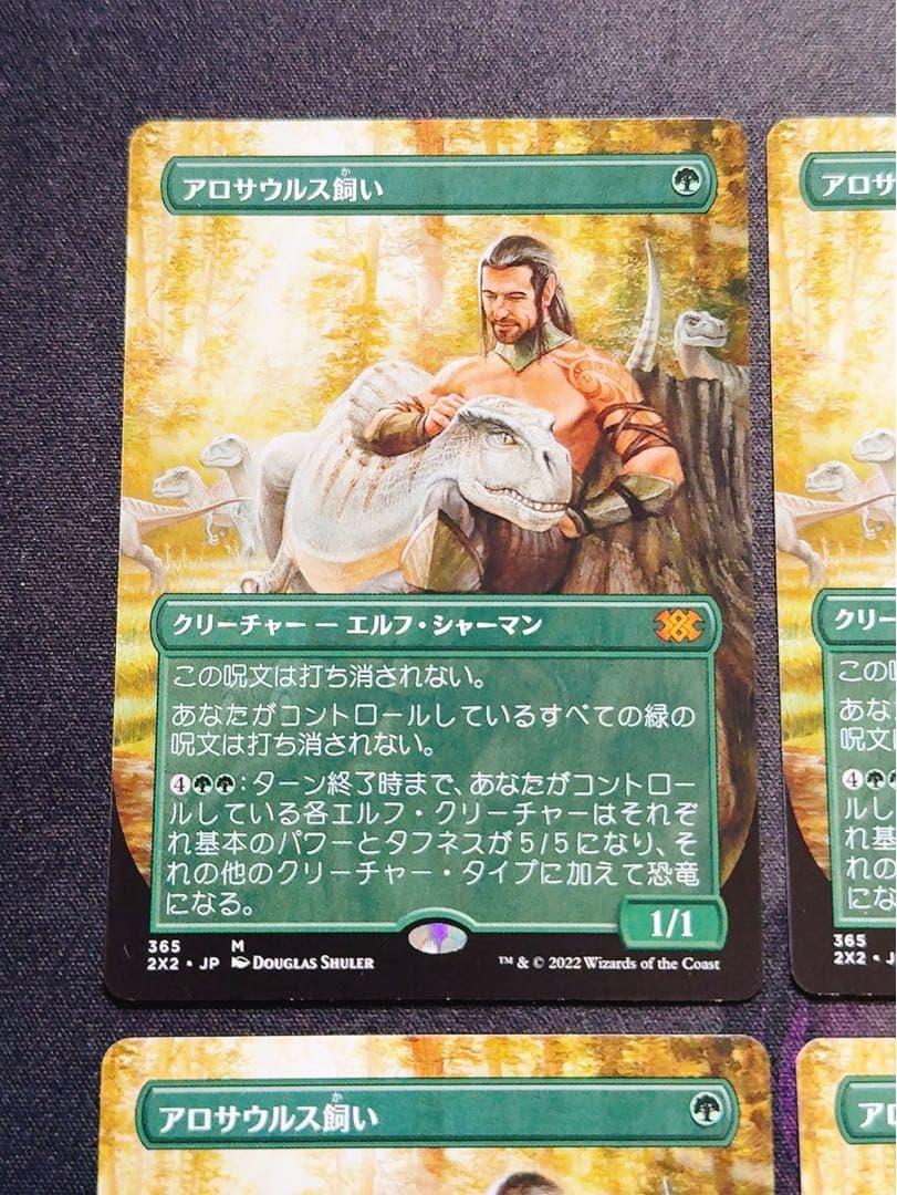 アロサウルス飼い　日本語　4枚セット