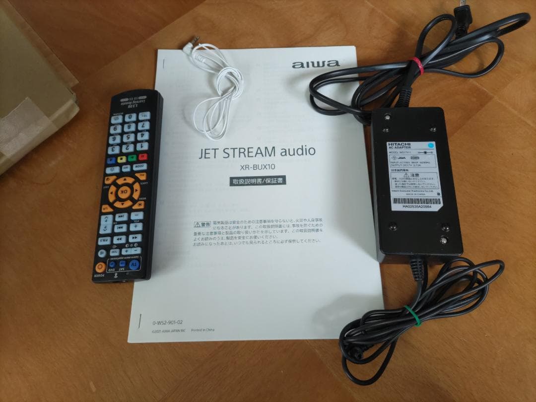 AIWAシステムコンポXR-BUX10　CD・ラジオ・USB・Bt・AUX 他