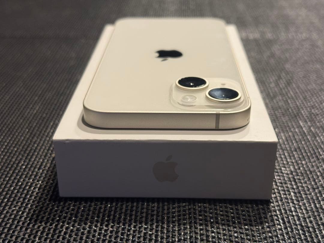 iPhone 14 128GB スターライト SIM フリー 100% バッテリ