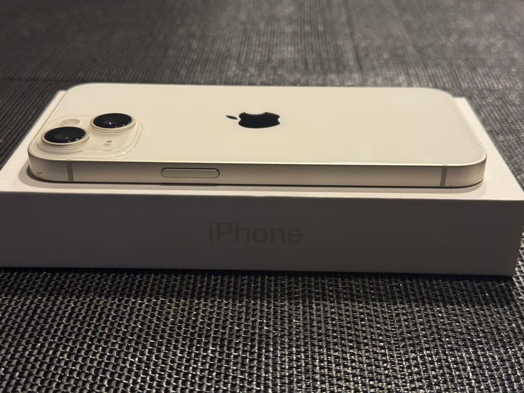 iPhone 14 128GB スターライト SIM フリー 100% バッテリ