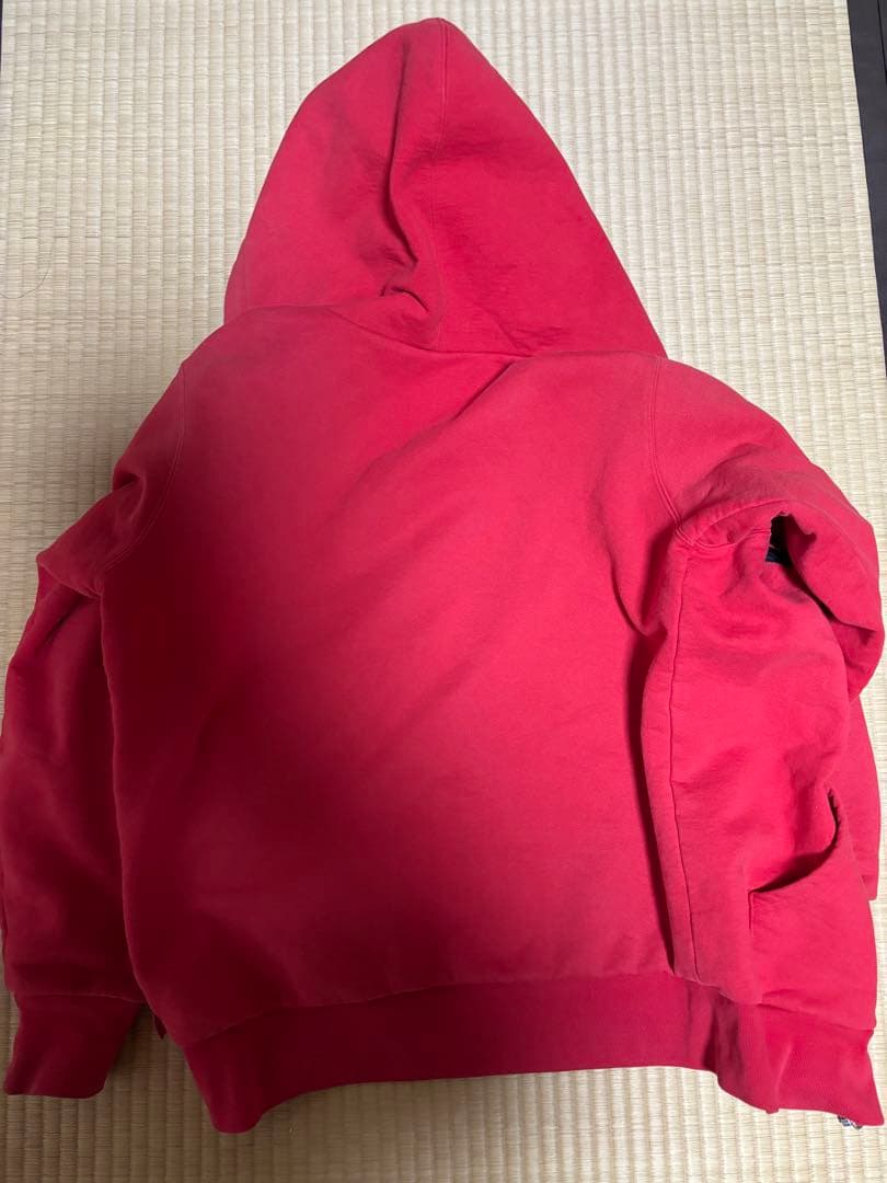 supreme アーチロゴ ジップ　フーディー