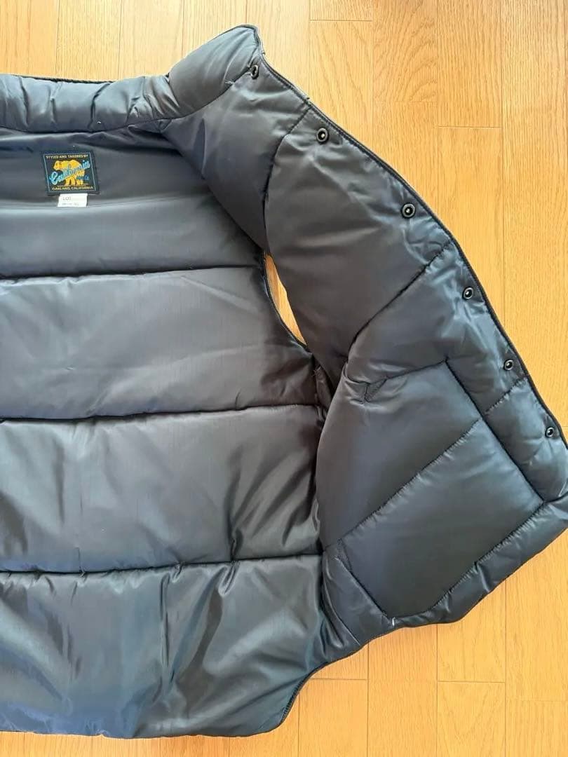 海坊主　レインボーカントリー　レザーダウンベスト黒　　　サイズXL