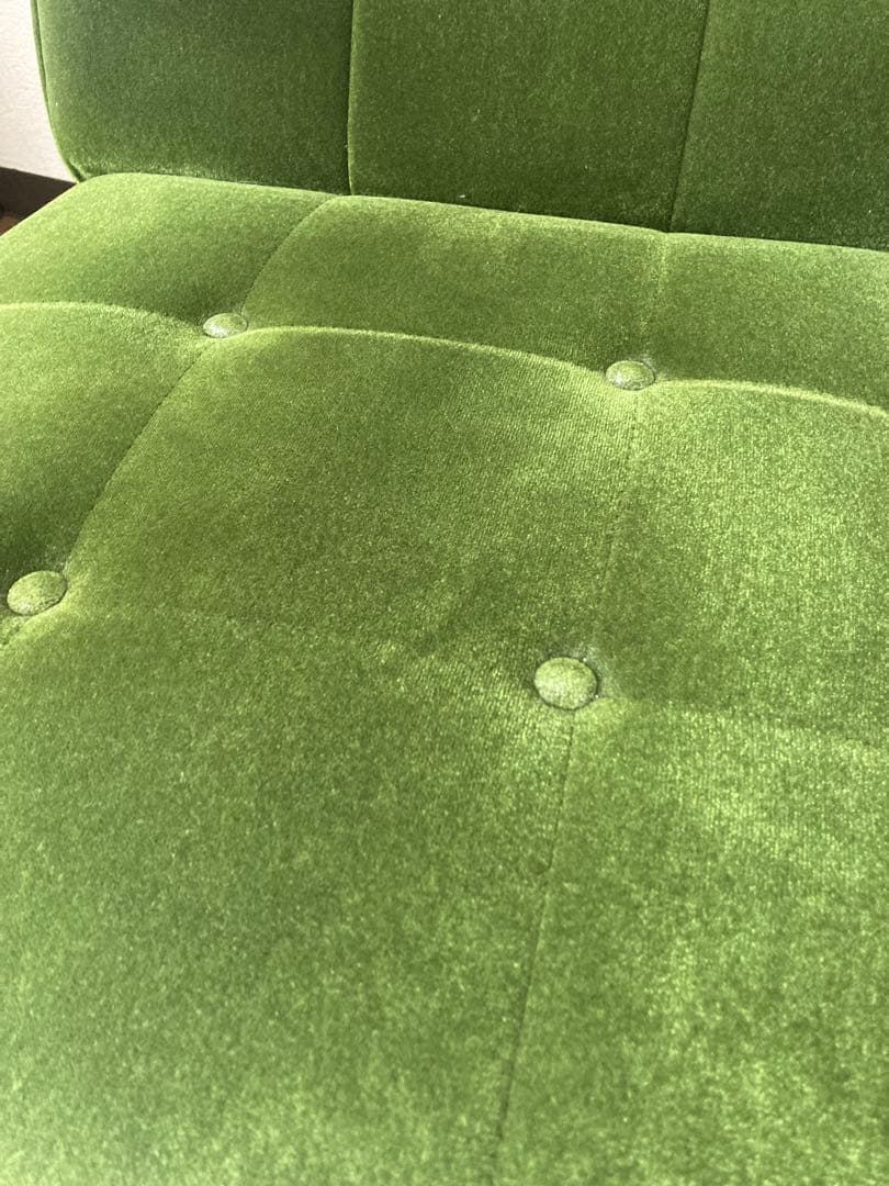 カリモク60K モケットグリーン1シーター