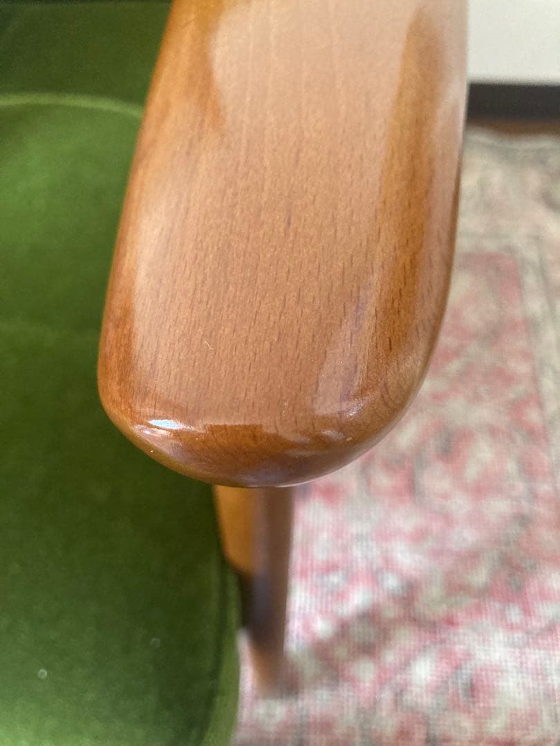 カリモク60K モケットグリーン1シーター