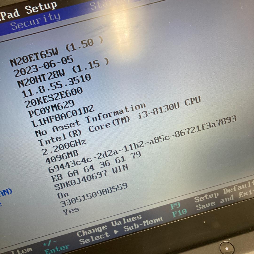 Lenovo ノートPC X280【SSD無ジャンク品】51250207G01S