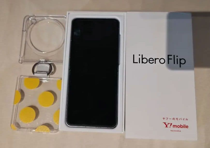 Libero Flip ブルー ヤフーモバイル 中古 ケース付き