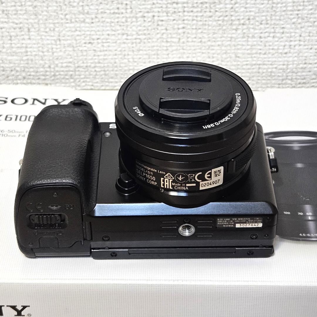 ILCE-6100Y 新品級 保証有 未使用 SONY α6100 ダブルズーム
