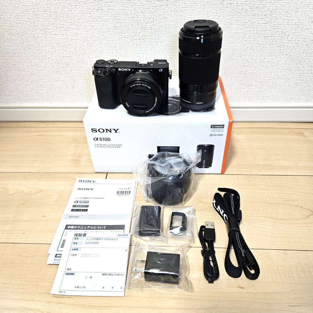 ILCE-6100Y 新品級 保証有 未使用 SONY α6100 ダブルズーム