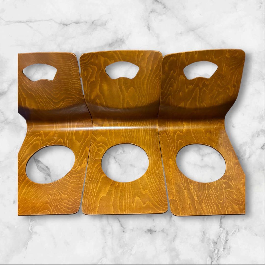 【6脚セット】　和座椅子 曲木椅子　木製 旅館 イス