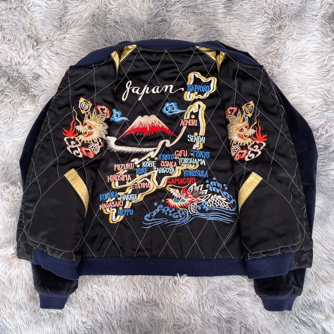 【名作】テーラー東洋 スカジャン M品番 別珍　蛇髑髏